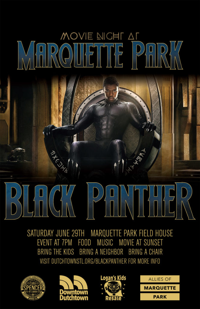 Black Panther movie poster.